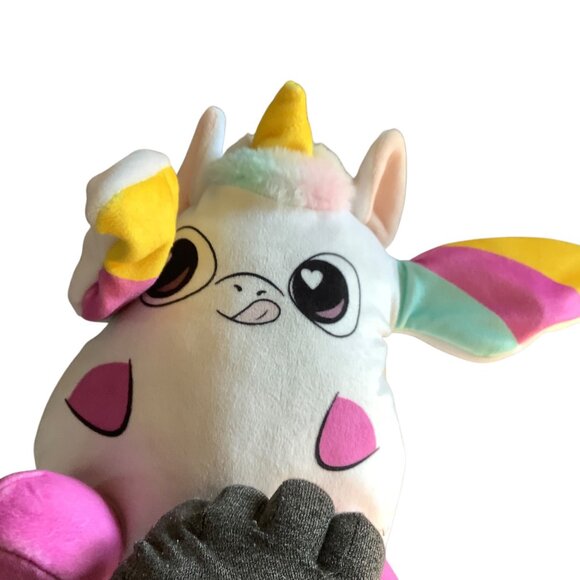 Flipeez Unicorn Plush Toy Interactive Stuffed Animal Floppy Ears 9” - Picture 4 of 9